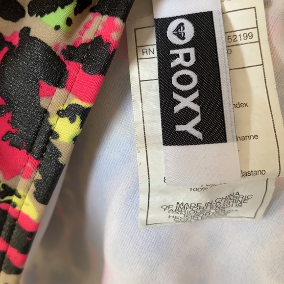 Roxy cheetah print Bandeau Bikini set, Size M - Picture 6 of 11